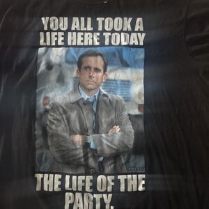 Black Graphic Tee with Bold Design